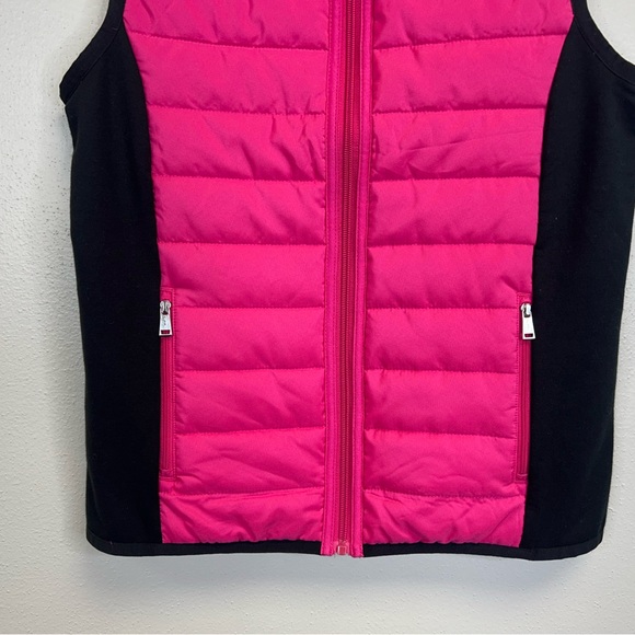 Lauren Ralph Lauren Active Pink Black Vest Cotton Womens S Zip Up Outdoor Run - Picture 11 of 11